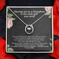 Funny Mothers Day Message Card Necklace | Having Me As A Daughter Is The Only Gift Your Need Card for Mom from Daughter