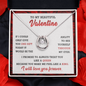 To my Beautiful Valentine Gift from Husband or Boyfriend| Valentines Day Gift for Wife or Girlfriend| To My Valentine Jewelry