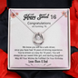 Happy Sweet 16 You Will Always Be Our Little Girl Birthday Necklace | Gift For Daughter's 16th Birthday | Sweet 16 Birthday Gift
