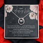 Sentimental Wife Lucky In Love Necklace; Anniversary Gift For Wife; Wife Birthday Gift
