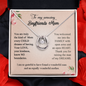 To My Amazing Boyfriends Mom, Lucky In Love Necklace Mom Necklace, Present for Stepmom for Mother's Day