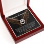 To My Riding Valentine Lovers Cubic Zirconia Necklace Gift | Valentine's Bikers Gifts For Women