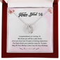 Funny Sweet 16 Birthday Necklace | Gift For Sweet 16th Birthday | Sweet 16 Birthday | Gift for Niece, Granddaughter