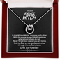 To My Badass Witch We Have Each Other Pure Luck Necklace | Gift for Best Friend | Unbiological Sister Gift For Bestie Birthday Necklace Gift Set