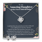 To My Amazing Daughter Happy Sweet 16 Birthday Necklace Earring Gift Set | Gift For Daughter's 16th Birthday | Sweet 16 Birthday Gift Set
