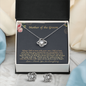 Mother Of The Groom Necklace and Earring Gift Set, Mother of the groom set , Bridal jewelry set, Mother in law gift set