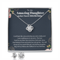 To My Amazing Daughter Happy Sweet 16 Birthday Necklace Earring Gift Set | Gift For Daughter's 16th Birthday | Sweet 16 Birthday Gift Set