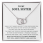 Funny Gift for Best Friend Pair Necklace, Sister Gift, To My Soul Sister Gift, Funny Birthday Gift Idea