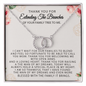 Thank You For Extending The Branches Of Your Family Tree To Me, Mother In Law Wedding Gift From Bride, Mother of the Groom Necklace, Future Mother in Law Wedding Gift, Sentimental Gift For Mother-In-Law