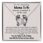 To An Amazing Mama To Be Pair Necklace Gift | Gift for First Time Mom | Gift for Best Friend | Gift for Mom to Be Necklace