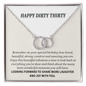 Beautiful Milestone 30th Birthday Pair Necklace Gift For Her | Meaningful 30th Birthday Necklace | Interlocking Circles | Sterling Silver Jewelry