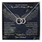 In Loving Memory Of My Husband Pair Necklace | Husband Memorial Necklace, A Piece of My Heart is in Heaven, Loss of Husband, In Memory of Husband