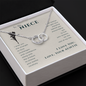 To My Niece, Live Your Dreams Pair Necklace | Gift for Niece from Aunt | Niece Birthday, Graduation, Christmas Present