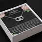 To Our Daughter On Her Wedding Day Perfect Pair Necklace | Gift To Bride from Mother & Dad | Bride Jewelry Gift from Parents