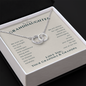 To Our Granddaughter Live Your Dreams Pair Necklace | Gift From Grandma & Grandpa | Granddaughter Birthday, Granddaughter Graduation