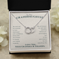To Our Granddaughter Live Your Dreams Pair Necklace | Gift From Grandma & Grandpa | Granddaughter Birthday, Granddaughter Graduation