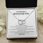 Funny Gift for Best Friend Pair Necklace, Sister Gift, I’d Shank a Bitch For You, Funny Birthday Gift Idea