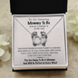 To My Best Friend Congrats On Your Pregnancy Pair Necklace Gift | Congratulatory Gift for First Time Mom | Pregnancy Gift for Best Friend | Gift for Mom to Be Necklace