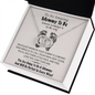 To My Best Friend Congrats On Your Pregnancy Pair Necklace Gift | Congratulatory Gift for First Time Mom | Pregnancy Gift for Best Friend | Gift for Mom to Be Necklace