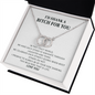 Funny Gift for Best Friend Pair Necklace, Sister Gift, I’d Shank a Bitch For You, Funny Birthday Gift Idea