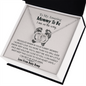 To My Amazing Mama To Be I Am On The Way Pair Necklace Gift | Message From Baby Bump | Gift for First Time Mom | Gift for Mom to Be Necklace