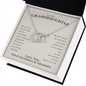 To Our Granddaughter Live Your Dreams Pair Necklace | Gift From Grandma & Grandpa | Granddaughter Birthday, Granddaughter Graduation
