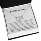 Gift for Best Friend Pair Necklace, Sister Gift, Badass Bitches Gift, Best Friend Tribe Birthday Gift Idea