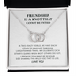 Funny Gift for Best Friend Pair Necklace, Sister Gift, To A Friendship That Cannot Be Untied, Funny Birthday Gift Idea