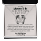 To My Mommy To Be Can You Feel Me Wiggling In Your Tummy Pair Necklace Gift | Message From Baby Bump | Gift for First Time Mom