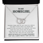 Funny Gift for Best Friend Pair Necklace, Sister Gift, To My Homegirl Gift, Funny Birthday Gift Idea