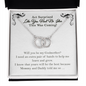 Will You Be My Godmother? The Extra Pair Of Hands To Help Me Learn And Grow | Godmother Proposal Gift | Godmother Proposal Jewelry Gift | Godmother Proposal Necklace | Thank You for My Godmother