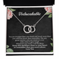 Unbreakable Strength Pendant Lucky Necklace Strong Woman | Surgery, Cancer Patient, Sick Friend Gift, Care Package