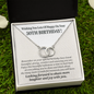 50th Birthday Pair Necklace Gift For Her | Meaningful 50th Birthday Necklace | Interlocking Circles | Sterling Silver Jewelry