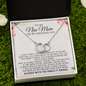 To My New Mom I Can't Wait For Our Families To Blend, Mother In Law Wedding Gift From Bride, Mother of the Groom Necklace, Future Mother in Law Wedding Gift, Sentimental Gift For Mother-In-Law