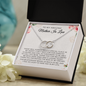 To My Amazing Mother In Law, Mother In Law Wedding Gift From Bride, Mother of the Groom Necklace, Future Mother in Law Wedding Gift, Sentimental Gift For Mother-In-Law