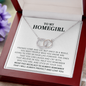 Funny Gift for Best Friend Pair Necklace, Sister Gift, To My Homegirl Gift, Funny Birthday Gift Idea