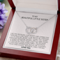 To My Beautiful Little Sister Necklace Gift | Sister Gifts Little Sister | Birthday Gift for Little Sister | Jewelry Gift for Sister Necklace Card