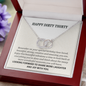 Beautiful Milestone 30th Birthday Pair Necklace Gift For Her | Meaningful 30th Birthday Necklace | Interlocking Circles | Sterling Silver Jewelry