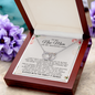 To My New Mom I Can't Wait For Our Families To Blend, Mother In Law Wedding Gift From Bride, Mother of the Groom Necklace, Future Mother in Law Wedding Gift, Sentimental Gift For Mother-In-Law