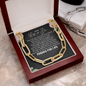 To My Ride or Die Forever Linked Necklace | Best Friend Forever, Unbiological Sister, Bonus Sister, Friends For Life | Birthday Gift