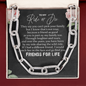 To My Ride or Die Forever Linked Necklace | Best Friend Forever, Unbiological Sister, Bonus Sister, Friends For Life | Birthday Gift