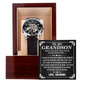 To My Grandson I Am Proud Of The Man You Have Become Men Openwork Watch | Gift from Grandma | Appreciation Gift for Grandson | Birthday Gift, Graduation