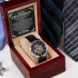 To My Grandson I Am Proud Of The Man You Have Become Men Openwork Watch | Gift from Grandma | Appreciation Gift for Grandson | Birthday Gift, Graduation