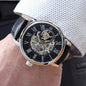 To My Bonus Son I Am So Proud Of You Men Openwork Watch | Gift from Mom | Gift from Dad | Appreciation Gift for Son | Birthday Gift, Graduation