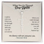 Faith Scripture Necklace for Women, Christian Gifts, Christian Jewelry for Women, Sterling Silver Bible Verse Necklace, Religious Faith Baptism