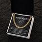 To My Boyfriend Pinky Swear Cuban Chain Link Necklace | Romantic Gift for Boyfriend, Appreciation Gift for Boyfriend, Gift for Boyfriend