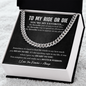 To My Ride Or Die Chain Necklace, Sentimental Gift for Boyfriend, Anniversary Gift for Husband, Boyfriend Birthday
