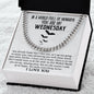 You Are My Wednesday Cuban Chain Necklace, Valentine's Day Gift For Boyfriend, To My Boyfriend Cuban Link Chain