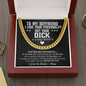To My Boyfriend Funny Chain Necklace, Sarcastic Gift for Boyfriend, Funny Anniversary Gift for Boyfriend, Boyfriend Birthday