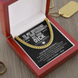 To My Boyfriend Funny Chain Necklace, Sarcastic Gift for Boyfriend, Funny Anniversary Gift for Boyfriend, Boyfriend Birthday